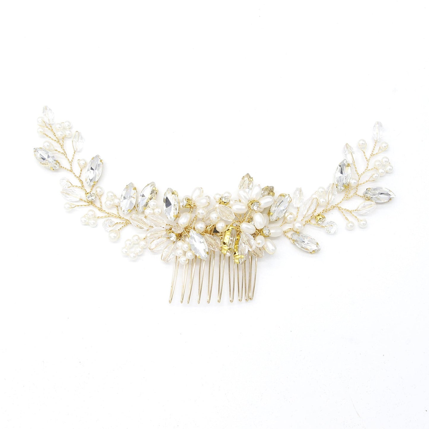 European Style Pearl Hair Comb Bridal Accessory