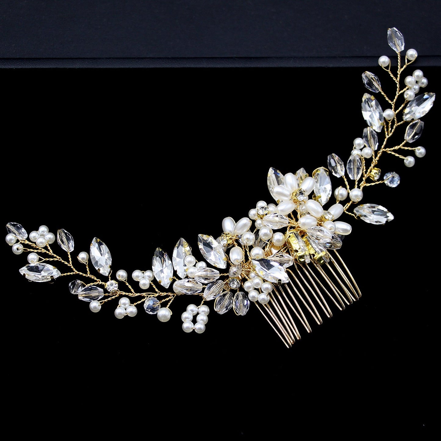 European Style Pearl Hair Comb Bridal Accessory