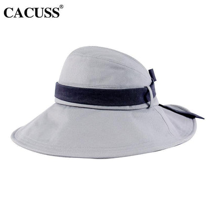 Summer Women'S Empty Top Big Brim Cover Face Fisherman Hat