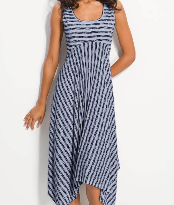 Striped Dress Sexy Size Fat Mm Dress
