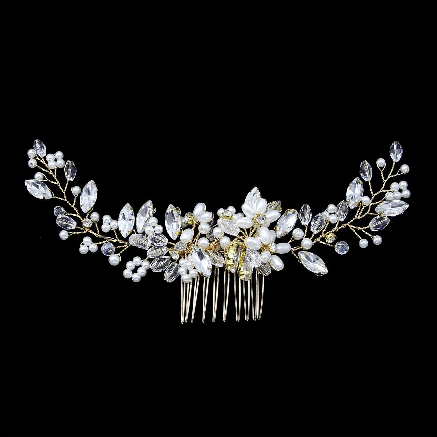European Style Pearl Hair Comb Bridal Accessory