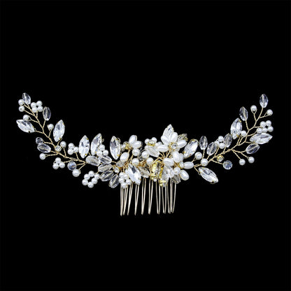 European Style Pearl Hair Comb Bridal Accessory