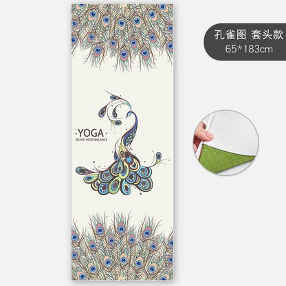 Slim Yoga Mat Non-Slip Female Sweat-Absorbent Beginner Folding Portable Bedding Yoga Blanket Towel Yoga Shop Towel Machine Washable