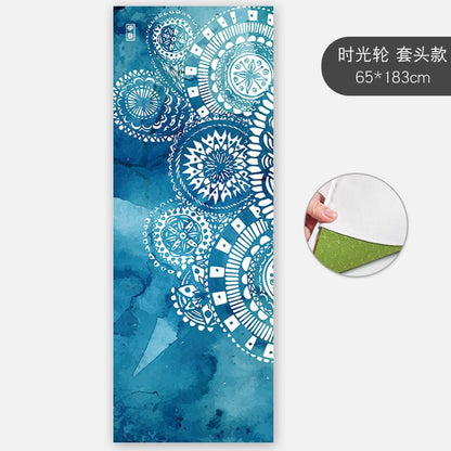 Slim Yoga Mat Non-Slip Female Sweat-Absorbent Beginner Folding Portable Bedding Yoga Blanket Towel Yoga Shop Towel Machine Washable