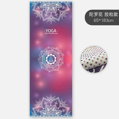 Slim Yoga Mat Non-Slip Female Sweat-Absorbent Beginner Folding Portable Bedding Yoga Blanket Towel Yoga Shop Towel Machine Washable