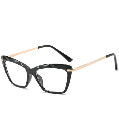 Retro Transparent Multi-Faceted Crystal Eyeglasses Frames