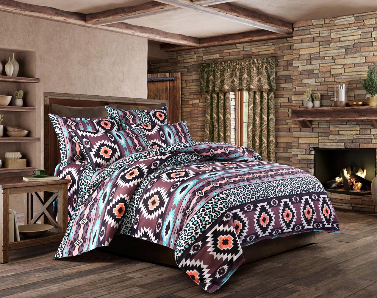 Hot Bohemian Four-Piece Set New National Style Size Bedding.