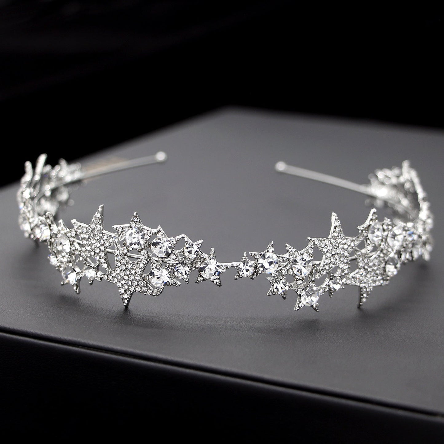 Star Crown Headband Bridal Hair Accessory For Weddings