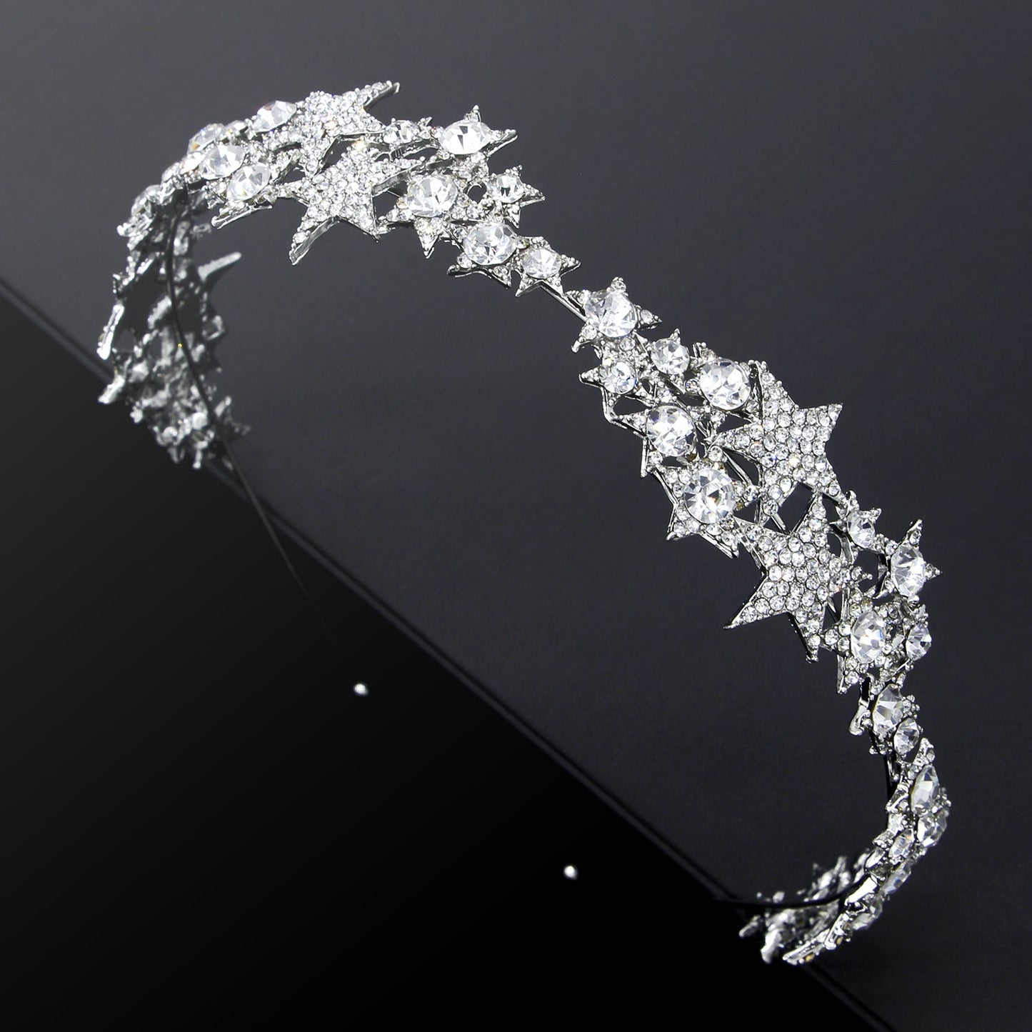 Star Crown Headband Bridal Hair Accessory For Weddings