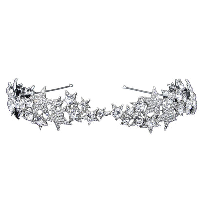 Star Crown Headband Bridal Hair Accessory For Weddings