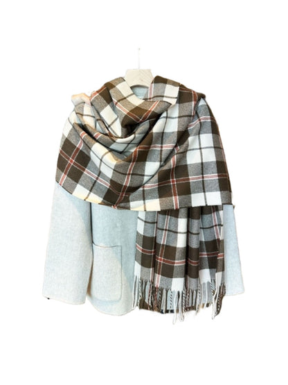 Scarvii - Chunky Plaid and Color-Blocking Winter Scarf for Women