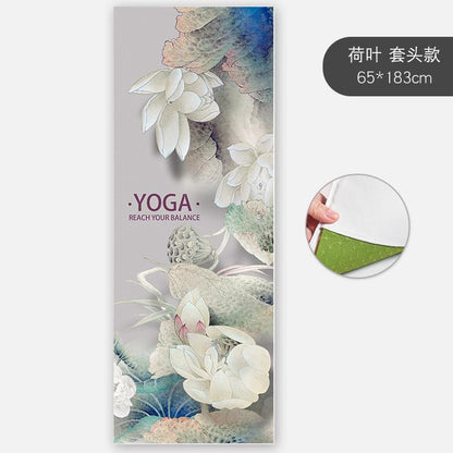 Slim Yoga Mat Non-Slip Female Sweat-Absorbent Beginner Folding Portable Bedding Yoga Blanket Towel Yoga Shop Towel Machine Washable