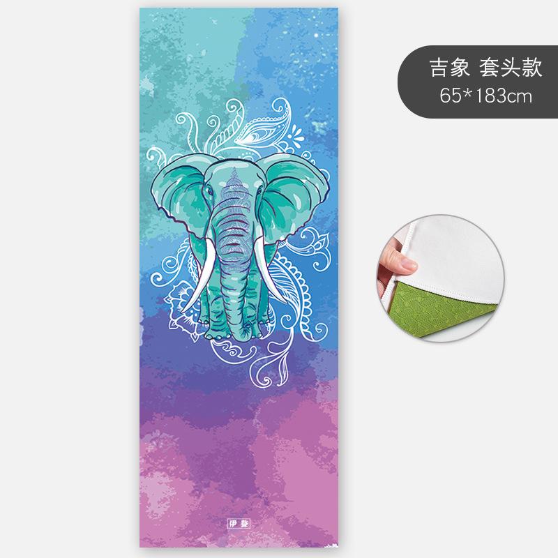 Slim Yoga Mat Non-Slip Female Sweat-Absorbent Beginner Folding Portable Bedding Yoga Blanket Towel Yoga Shop Towel Machine Washable