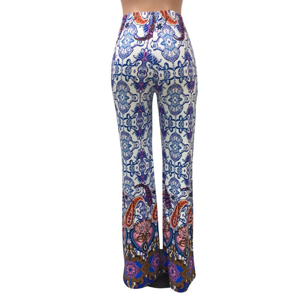 Fashion Pattern Printed Women'S Bootcut Pants