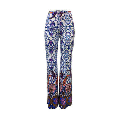 Fashion Pattern Printed Women'S Bootcut Pants