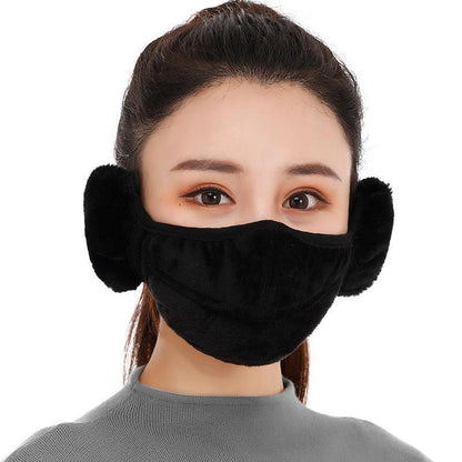 Winter Dust-Proof Warm And Cold-Proof Female Earmuffs Cover The Riding Opening The Nose Is Exposed Breathable Ears