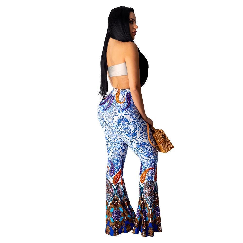Fashion Pattern Printed Women'S Bootcut Pants