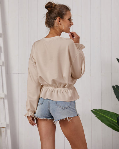 Original Design New Knit Top Sweater  Fast Fashion Long Sleeve