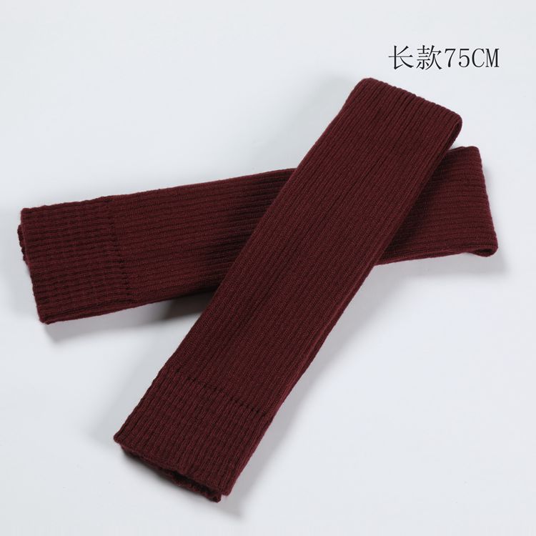 Adult Ballet Socks Yarn Yoga Warm Latin Leg Guard Extended Foot Over Knee Pile Stocking Cover 75Cm
