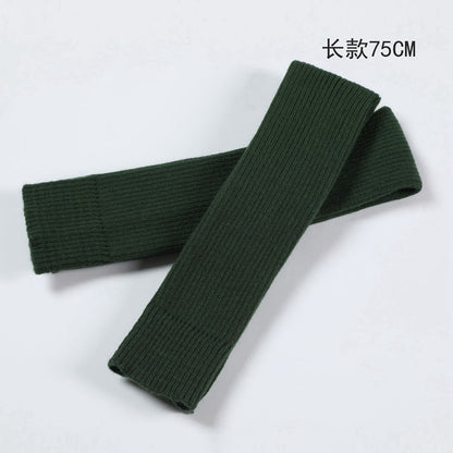 Adult Ballet Socks Yarn Yoga Warm Latin Leg Guard Extended Foot Over Knee Pile Stocking Cover 75Cm