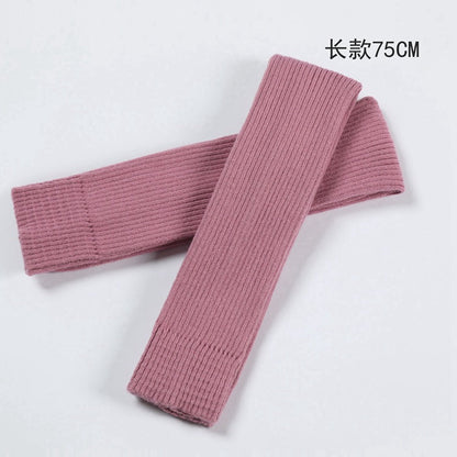 Adult Ballet Socks Yarn Yoga Warm Latin Leg Guard Extended Foot Over Knee Pile Stocking Cover 75Cm