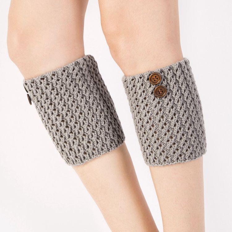 Boot Cuff Thick Short-Sleeved Thick Thick Bamboo Knit Wool Yarn Socks - 13