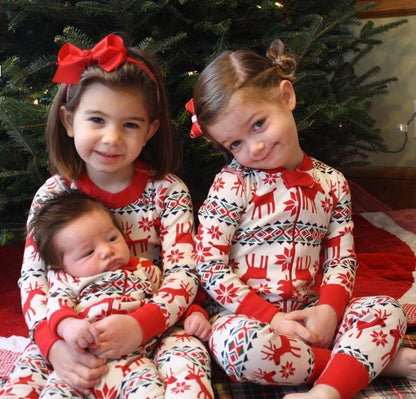 Family Christmas Pajams Printing Set Xmas Family Suit -4