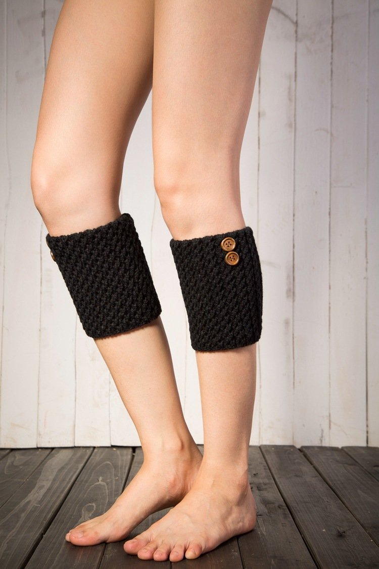 Boot Cuff Thick Short-Sleeved Thick Thick Bamboo Knit Wool Yarn Socks - 13