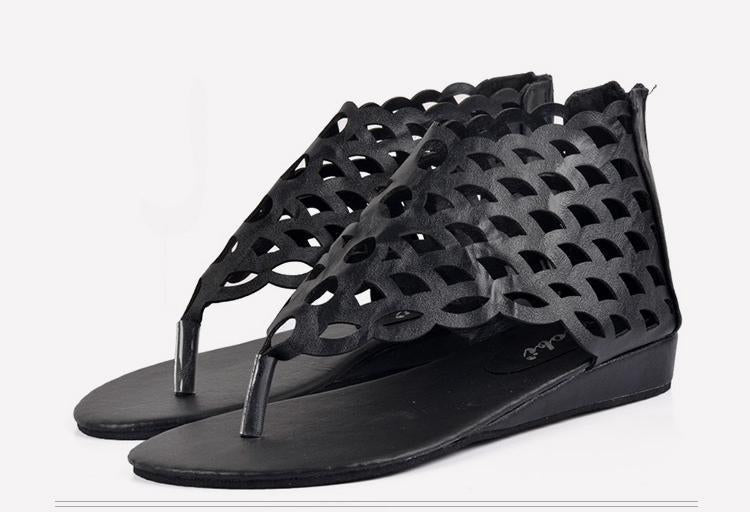 2018 Beach Three Colors Flat Heel Sandals