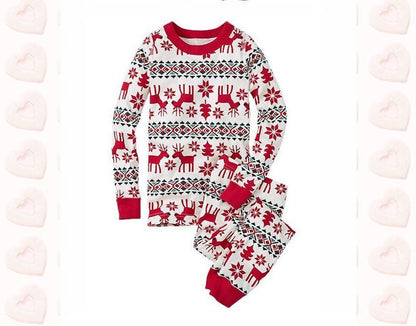 Family Christmas Pajams Printing Set Xmas Family Suit -4
