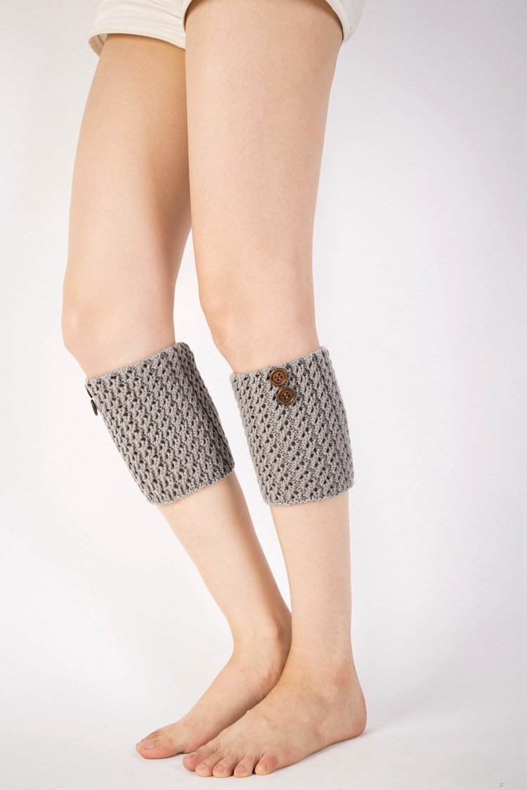 Boot Cuff Thick Short-Sleeved Thick Thick Bamboo Knit Wool Yarn Socks - 13