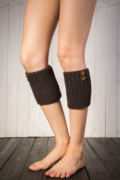 Boot Cuff Thick Short-Sleeved Thick Thick Bamboo Knit Wool Yarn Socks - 13