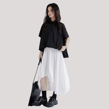 Small Polka Dot Irregular Shirt