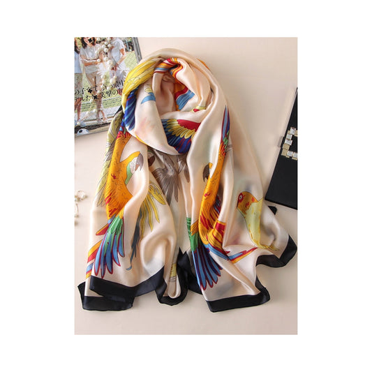 Original Floral Parrot Printed Shawl&Scarf
