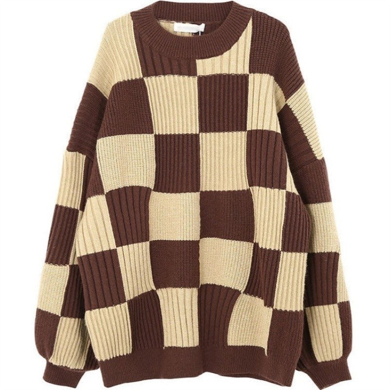 Sweater Loose Round Neck Long Sleeve