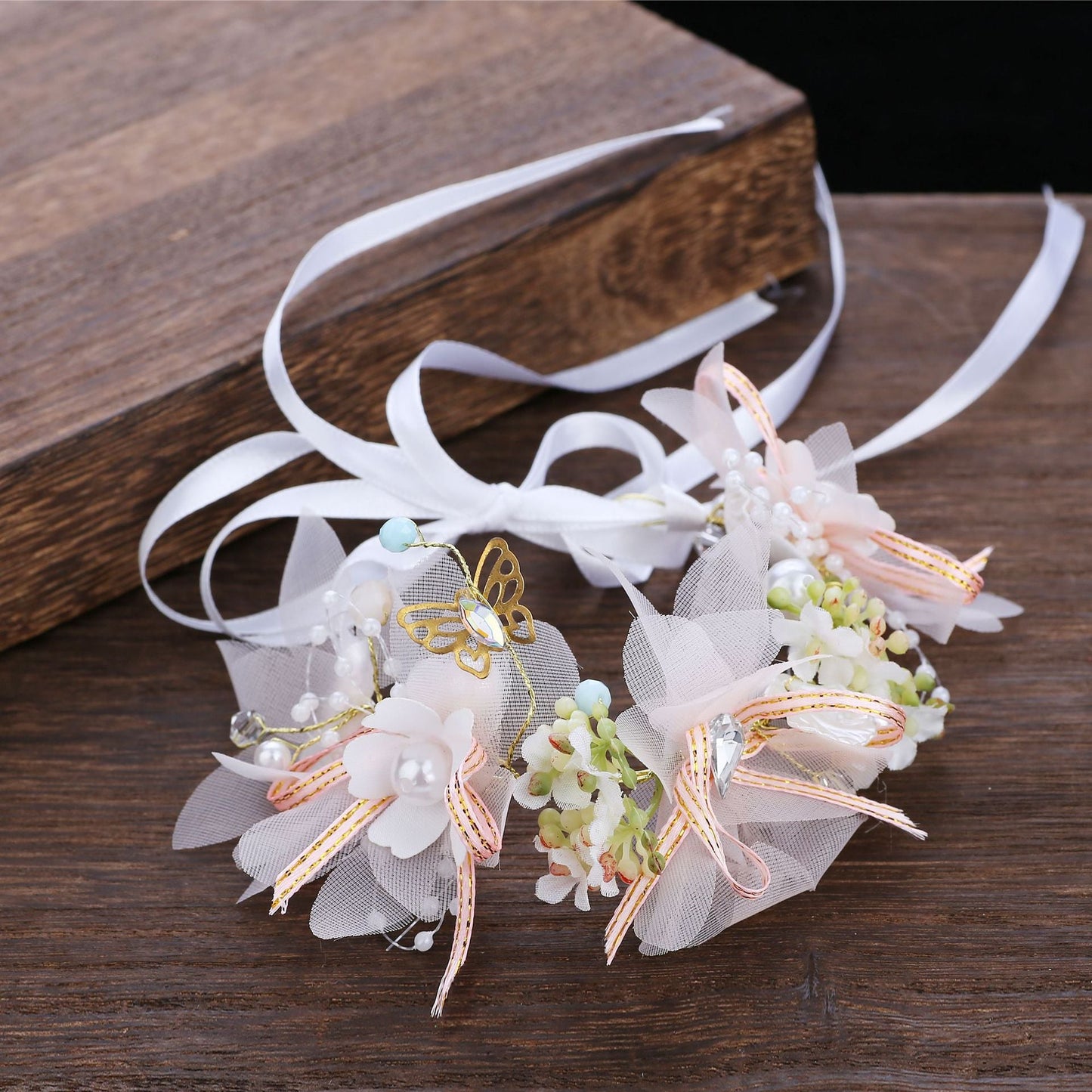 Floral Headband Wedding Hair Accessory for Brides