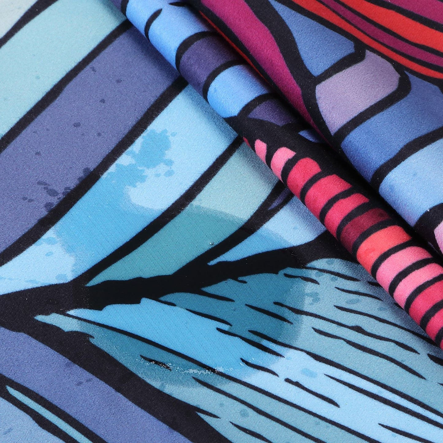 Portable Printed Yoga Towel Non-Slip Design Supports Custom Pattern Design Digital Printed Yoga Towel Yoga Mat 56