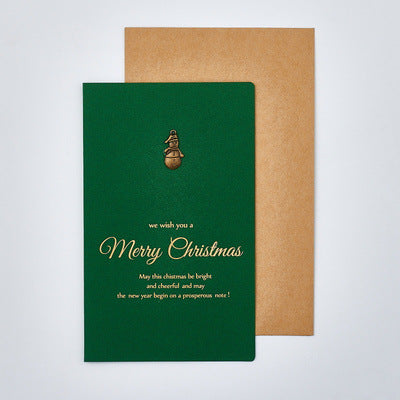 Gold Foil Merry Christmas Card With Envelope