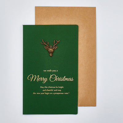 Gold Foil Merry Christmas Card With Envelope