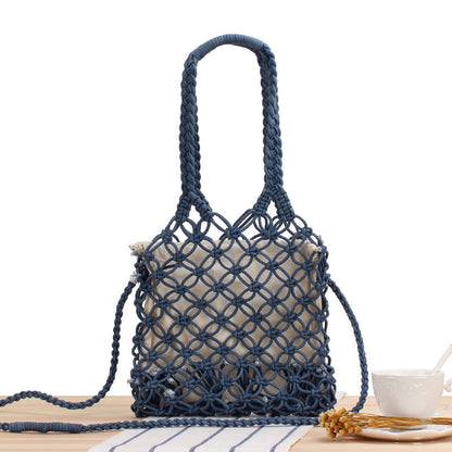 Crochet Market Bag Cross-Body Bag In Hand