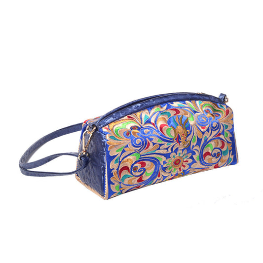 Embroidered Women's Bag Portable Double-Sided Bag