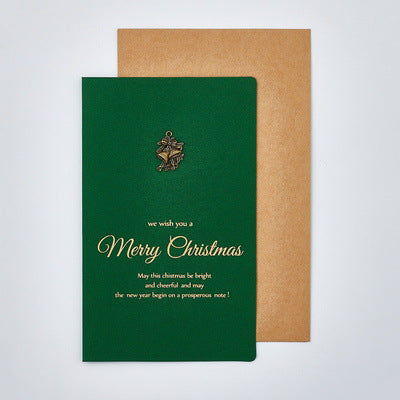 Gold Foil Merry Christmas Card With Envelope