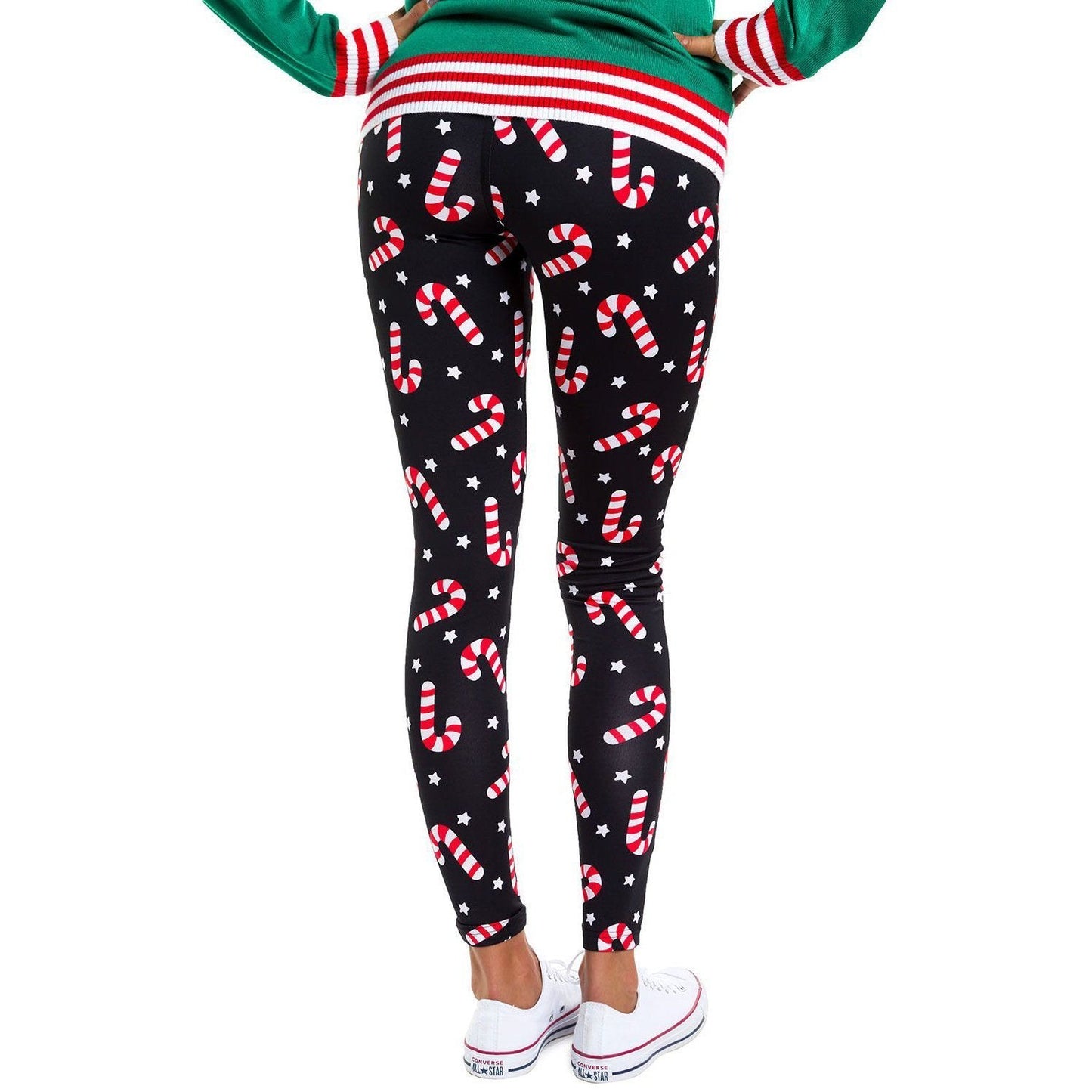 Autumn Winter New Dress Christmas Dress Print Slim Leggings