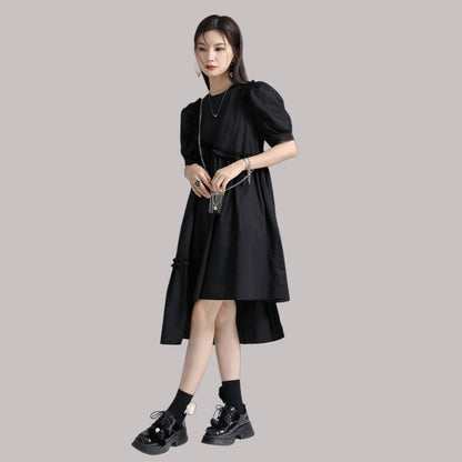 Puffed Sleeve Dress