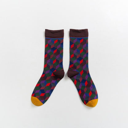 Designer Socks Children Boneless Sewing Head Pop Style Small Red Book Women'S Cotton Socks