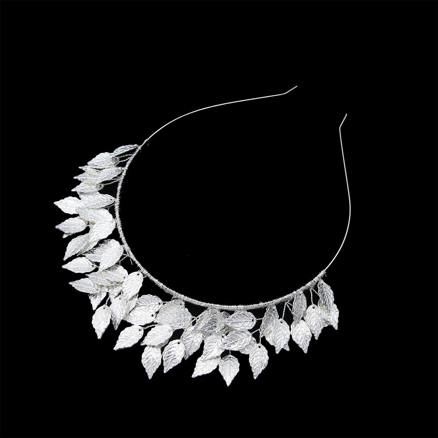 Trendy Alloy Leaf Hairband Elegant Casual Headband