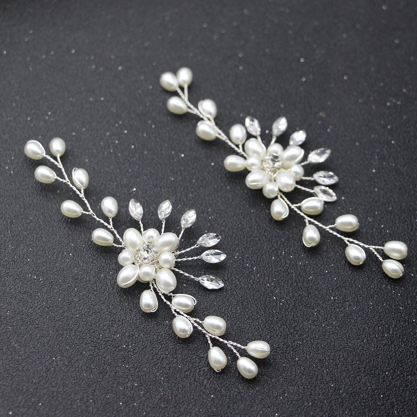 Handmade Pearl Shoe Flowers Wedding Accessories