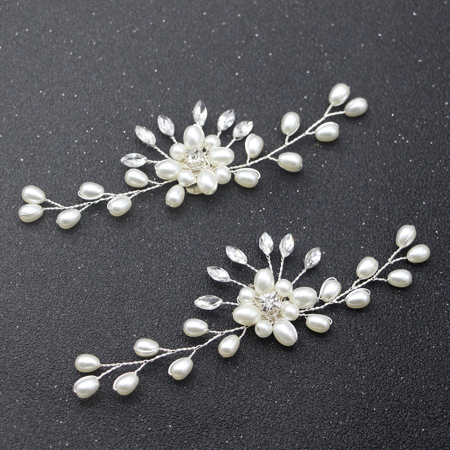 Handmade Pearl Shoe Flowers Wedding Accessories