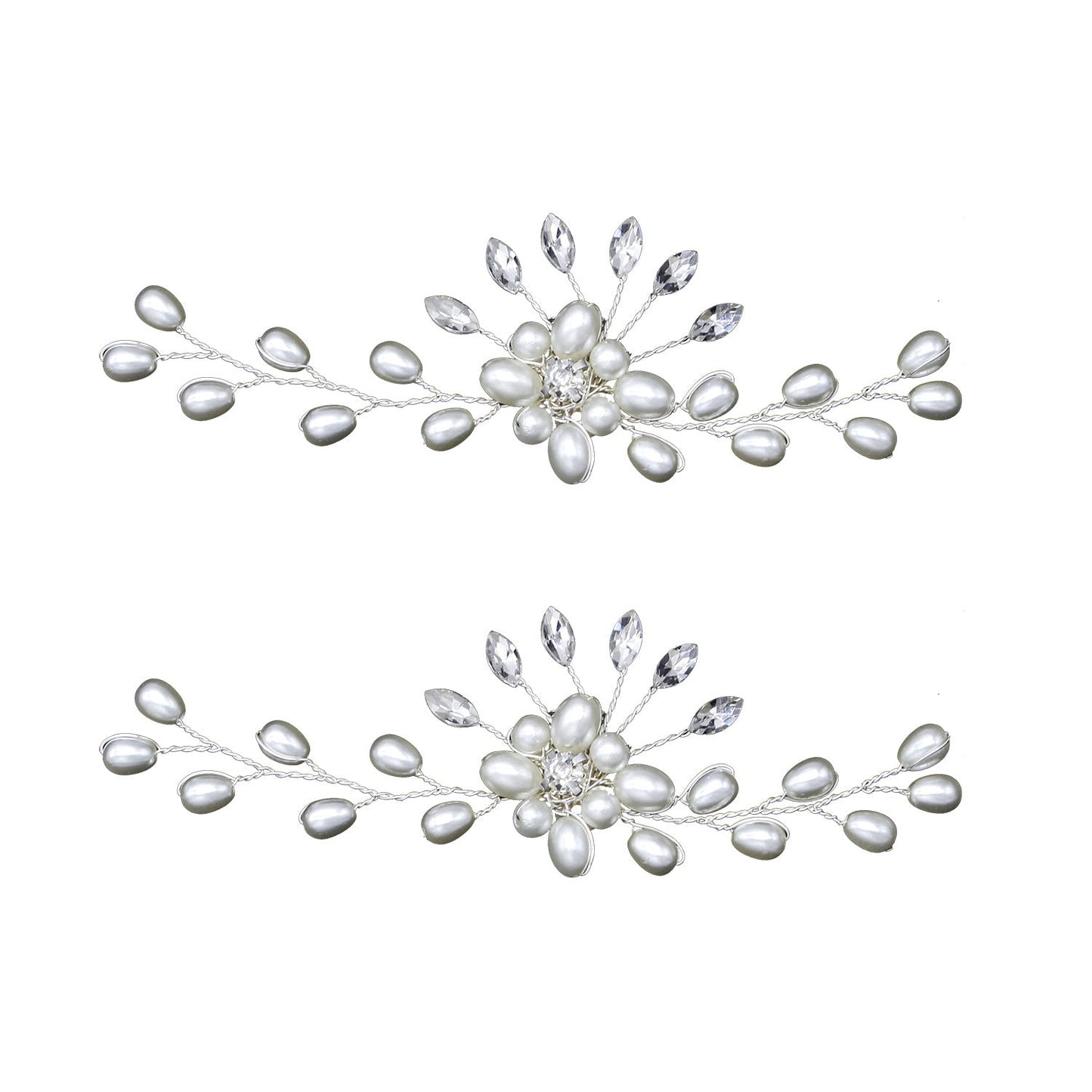 Handmade Pearl Shoe Flowers Wedding Accessories