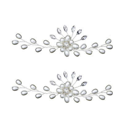 Handmade Pearl Shoe Flowers Wedding Accessories